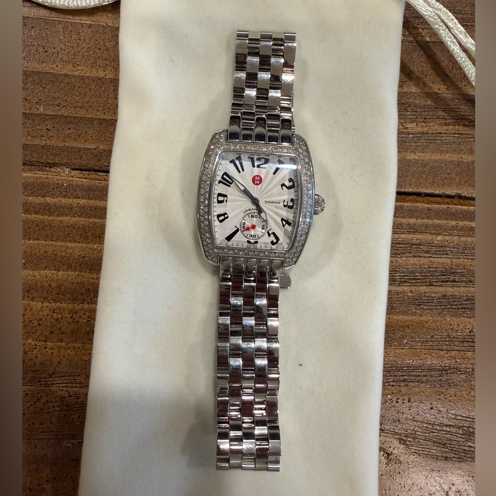 Michele Mini Urban diamond watch - Picture 3 of 5
